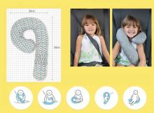 Qubo™ Kids Travel Rest Pillow Art.106