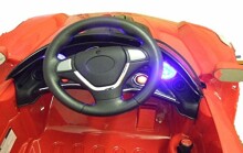 Aga Design Ferrari Style Kids Car JE198 Red 12V Mašīna ar akumulatoru, Tālvadības pultu un MP3