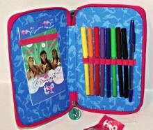 Patio Teen backpack kit H20, Школьный набор -  эргономичный рюкзак, пенал и мешочек для обуви  [портфель, ранец]  (HO-15 Ocean) Art.86088