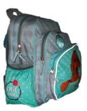 Patio Ergo School Backpack Chic Dog Art. 86089 Bērnu ergonomiskā mugursoma [skolnieku ortopēdiskā mugursoma portfelis] 40501