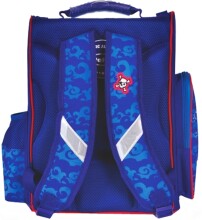 Patio Ergo School Backpack Art.86102 Школьный эргономичный рюкзак с ортопедической воздухопроницаемой спинкой [портфель, разнец] Shark 54072
