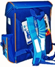 Patio Ergo School Backpack Art.86108 Школьный эргономичный рюкзак с ортопедической воздухопроницаемой спинкой [портфель, ранец] Ninja 40020