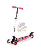 PW Toys Art.IW446 Pink Scooter Twist Red Детский трехколесный балансировочный скутер-самокат