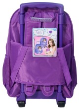 Patio Ergo School Backpack Art.86125 Школьный эргономичный рюкзак с ортопедической воздухопроницаемой спинкой и ручкой [портфель, ранец] VIOLETTA DVC-