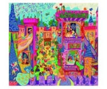 „Djeco Puzzle The Fairy Art“. DJ07246 „Silhouette puzzle“ - pasakų pilis