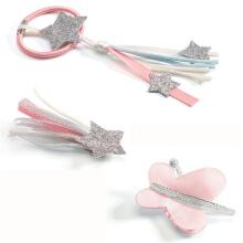 Djeco Hair Clips Art.DJ06575 Aksesuāriem matiem - Zvaigžņotā nakts
