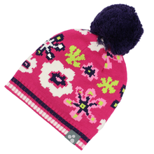Huppa '17 Floral Art. 80360000-60063 Теплая вязанная шапочка для деток (р.L-XL)