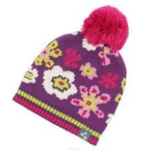 Huppa '17 Floral Art. 80360000-60073 Теплая вязанная шапочка для деток (р.L-XL)