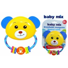 Baby Mix 0598 Погремушка для малышей Мишка с музыкой и светом