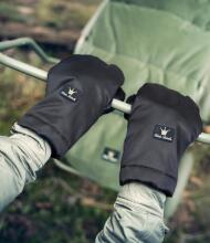 Elodie Details Stroller Mittens Art.42484  Black Edition Ratu cimdi ar kažokādas apmali