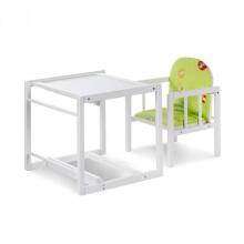 Klups Aga 1 White Wooden Baby HighCHair