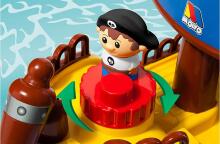 Molto Art.16451 Pirate ship Blocks Attīstoša rotaļlieta - konstruktors ar 30 gab. klučiem