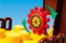 Molto Art.16451 Pirate ship Blocks Attīstoša rotaļlieta - konstruktors ar 30 gab. klučiem