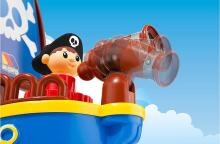Molto Art.16451 Pirate ship Blocks Attīstoša rotaļlieta - konstruktors ar 30 gab. klučiem