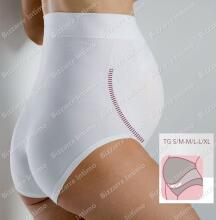 Bellissima Art.M004 Slip Vita Alta BIANCO Bezvīļu biksītes ar augsto vidukli un vēdera atbalstu (S-XL)