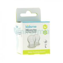 Kidsme Silicone Sac for Food Feeder  Art.160349 Maināms uzgalis ,L izmērs, 6+ mēn. (2 gab.)