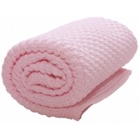 „Wallaboo Eden Pink“ gaminys. WBE.0214.4703 Vaikiškos antklodės iš ekologiškos medvilnės, 70x90 cm