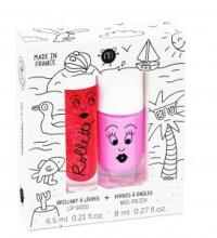 Nailmatic Kids  Art.NKHOLIDAYS2   Лак для ногтей+клубничный блеск для губ