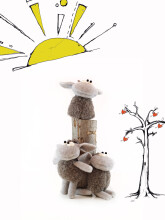 „Eco Wool Sweety Art.1424“ minkštas žaislas iš natūralios vilnos