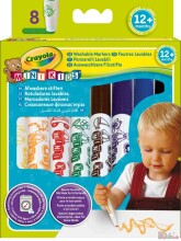 Crayola Art.8324  Смывающиеся фломастеры для малышей, 8 цветов