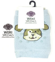 Weri Spezials Art.38173 Doggy Blue Детские хлопковые наколенники с ABS (2-3 yrs )