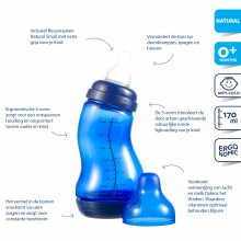 Difrax S-formas pudelīte 170 ml blue  Art.705