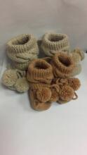 La bebe™ Hand Made Art.51931 Latvia Вязанные Мягкие Детские Пинетки