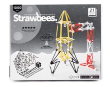 „Strawbees Quirkbot Robotic Art.9022W“ konstruktorius iš plastikinių trimitų, 1000 vnt