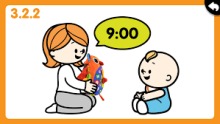 K's Kids Day N Night Owl Clock Art.KA10662  Dienas un nakts pūces pulkstenis 6+ mēn.