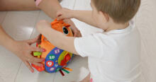 K's Kids Day N Night Owl Clock Art.KA10662  Dienas un nakts pūces pulkstenis 6+ mēn.