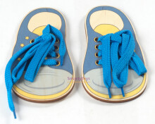 Деревяннные игрушки 426A straipsnis Mediniai edukaciniai žaislai suveržiami batai