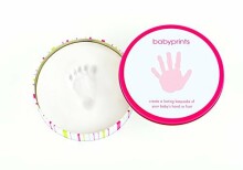Pearhead Babyprints Tin  Art.82012 Dāvanu komplekts mazuļa pēdiņu/rociņu nospieduma izveidošanai