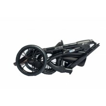 „Nord'17 Active Eco Leather Black Art.147603 universalus vaikų vežimėlis / sportinis vežimėlis 2 viename (skandinaviškas), eko oda