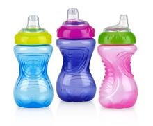 Nuby Art.9648 Sporta krūzīte ar mīkstu silikona snīpi ērtākai dzeršanai, 300 ml