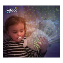 Pabobo Star Projector Bear Pink Art.PSP01 Mūzikālais projektors-naktslampiņa