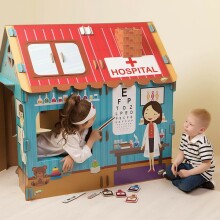 PlayToyz XL House Hospital Spēļu mājiņa bērniem