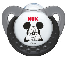 Nuk Disney Mickey  Art.SB29 Ортодонтическая соска-пустышка из силикона 2 шт. (6-18 мес.)