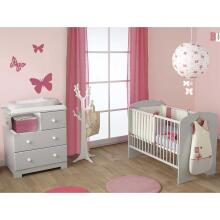 Doux Nid Ensemble Bali Sweety Taupe Art.5000415 Bērnu istabas komplekts (kumode+gultiņa)