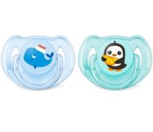 Philips Avent Classic Art.SCF169/37 пустышка силиконовая  6-18м, BPA-Free (2 шт.)