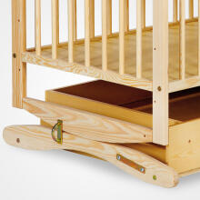 Klups Radek  Art.4157 Wooden baby bed 120x60cm