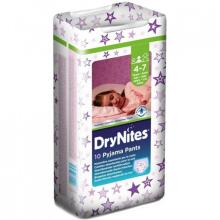 Huggies Dry Nites Girl Art.41527581 Autiņbiksītes  (4-7 gadi/17-30 kg) 10 gab