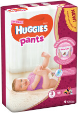 Huggies Mega Pack Girls Art.041563992 autiņbiksītes podiņapmācībai 6-11kg,58gb